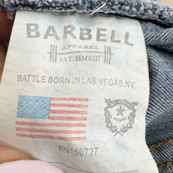 Barbell Apparel Mens‎ Blue Straight Leg Jeans Size 30 - Picture 5 of 10